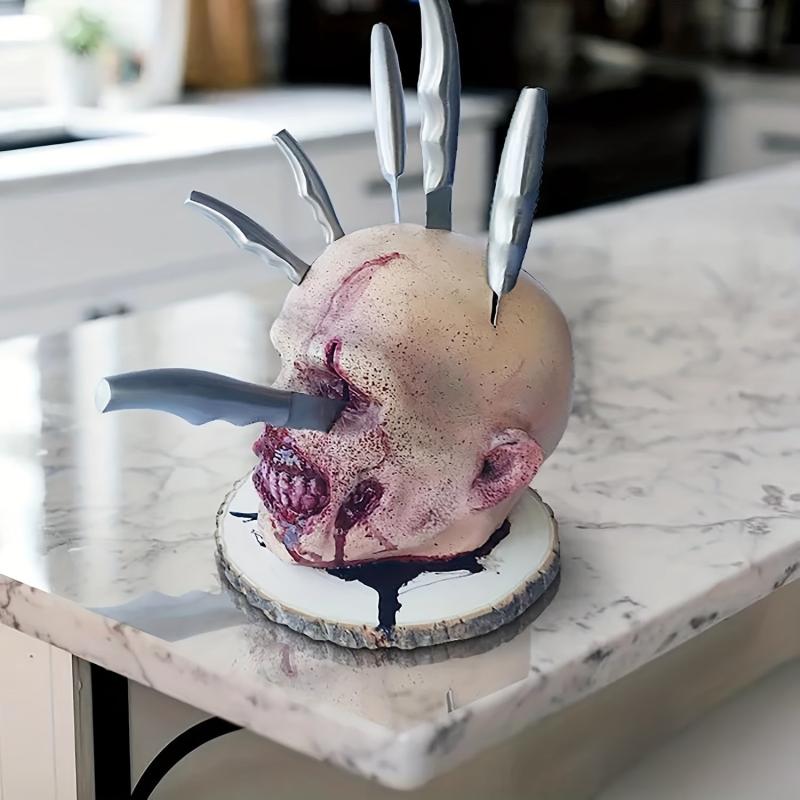 Halloween Block Holder for Spooky Kitchens