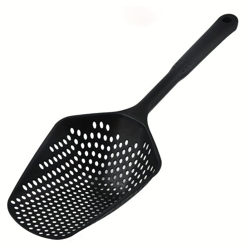Long Handle Draining Colander for Easy Straining and Washing
