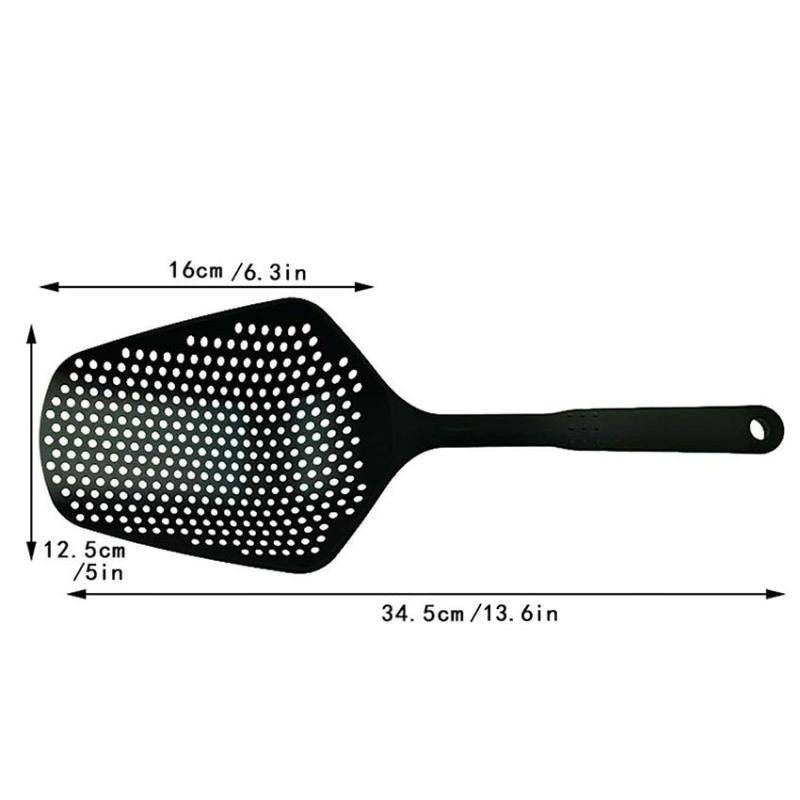 Long Handle Draining Colander for Easy Straining and Washing