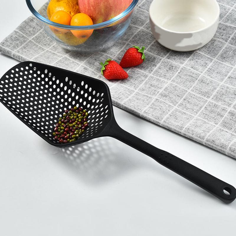 Long Handle Draining Colander for Easy Straining and Washing
