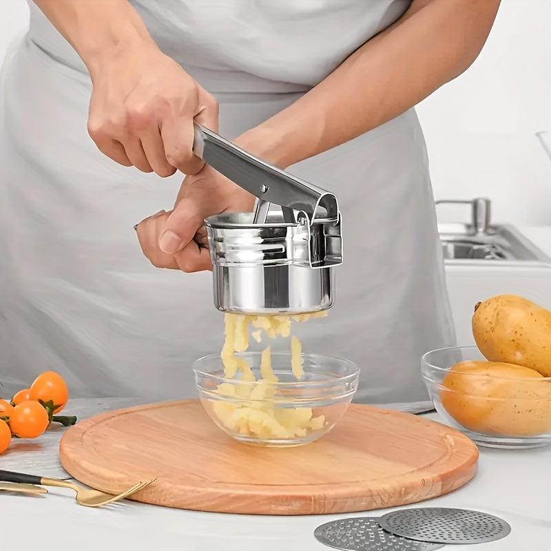 3in1 Stainless Steel Potato Ricer Lemon Juicer Potato Masher