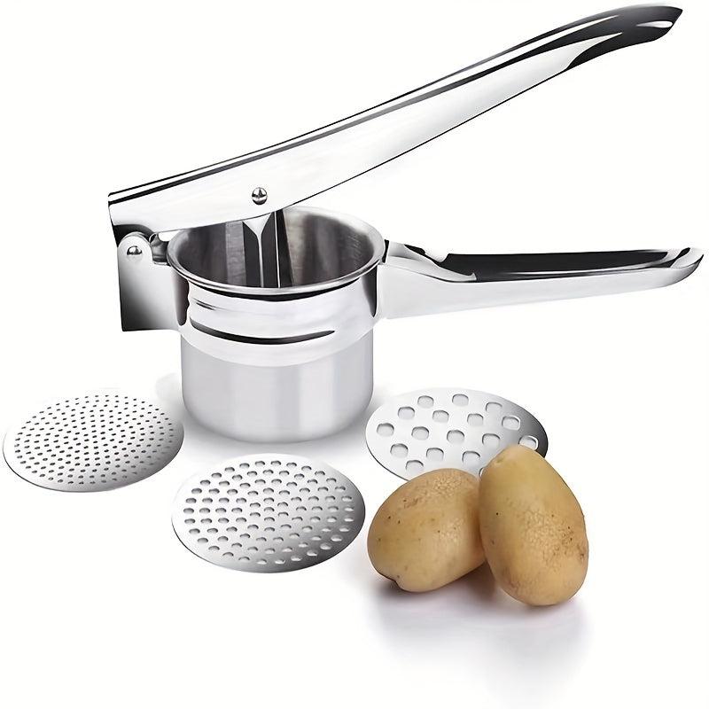 3in1 Stainless Steel Potato Ricer Lemon Juicer Potato Masher