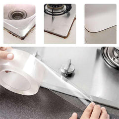 Waterproof Transparent Tape for Kitchen and Bathroom Seams 1 18 x 196 8