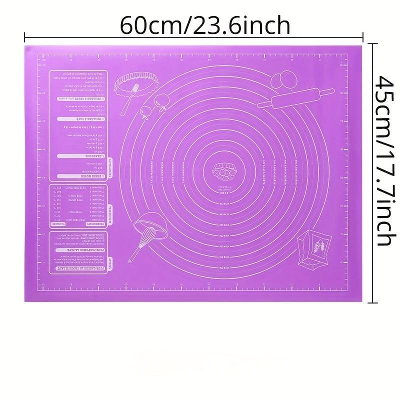 Silicone Kneading Mat Extra Large 45x60cm Non Stick Baking Mat for Rolling Dough