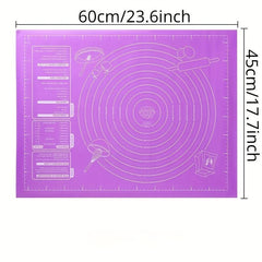 Silicone Kneading Mat Extra Large 45x60cm Non Stick Baking Mat for Rolling Dough