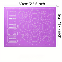 Silicone Kneading Mat Extra Large 45x60cm Non Stick Baking Mat for Rolling Dough