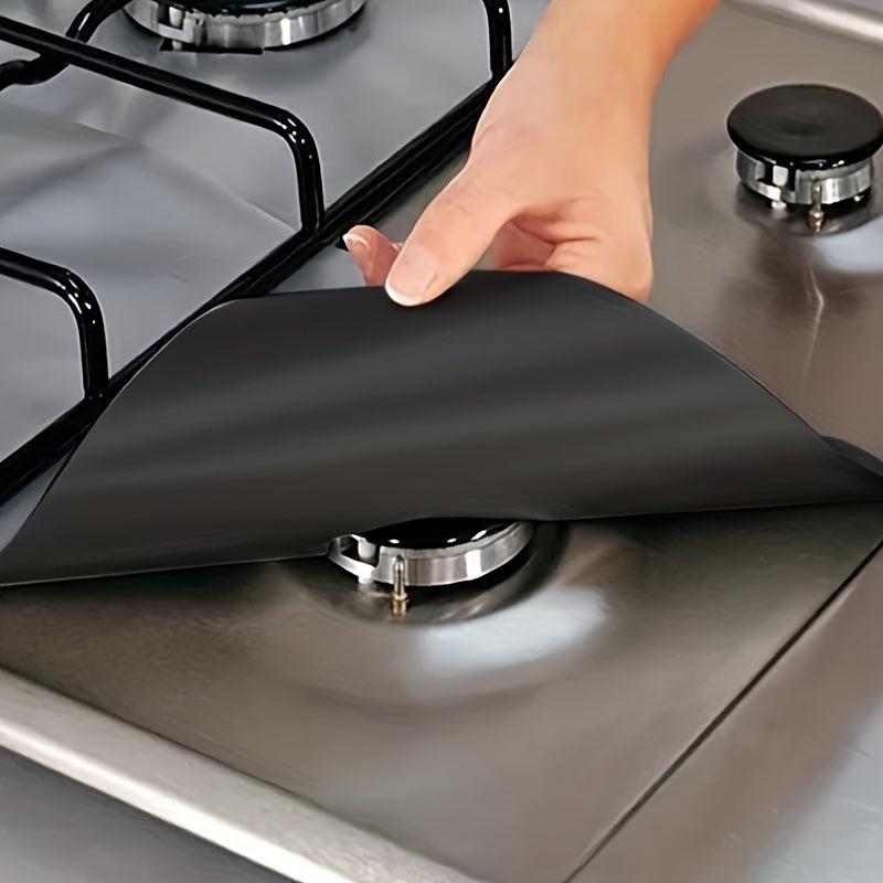 4pcs Gas Stove Mat Protective Anti-Fouling Cleaning Pad Kitchen Accessories