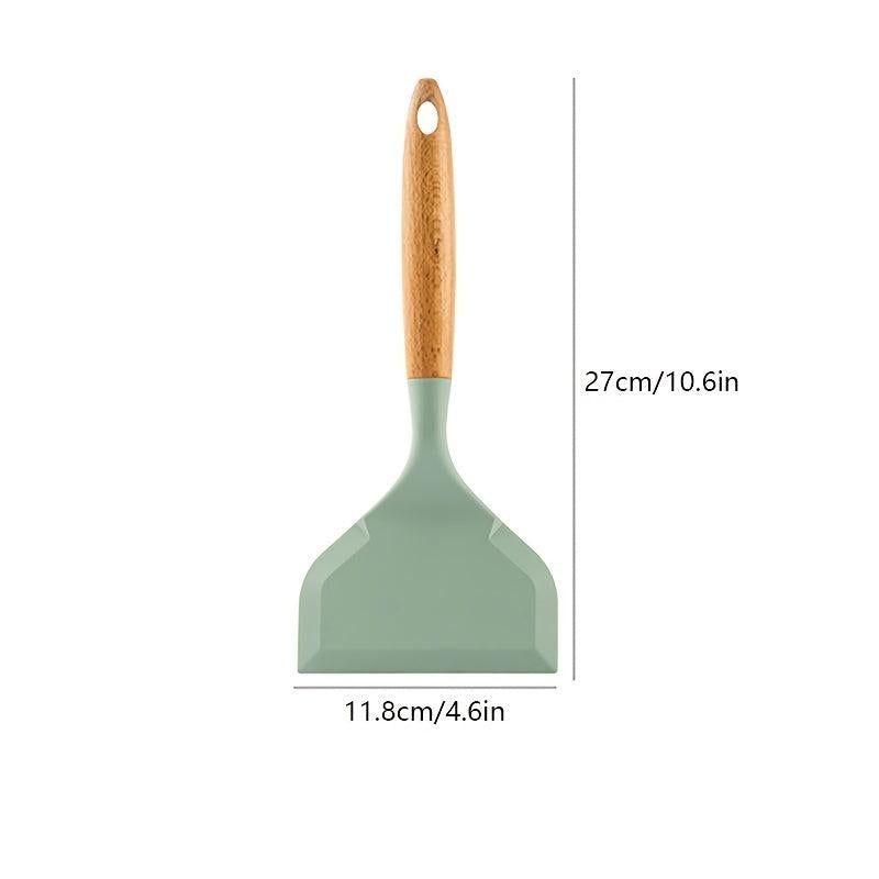 Wide Silicone Spatula Japanese Tamagoyaki Spatula Non Stick Cooking Turner