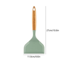 Wide Silicone Spatula Japanese Tamagoyaki Spatula Non Stick Cooking Turner