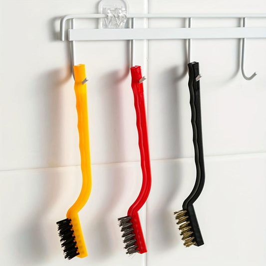 3pcs Stainless Steel Brass Nylon Household Cleaning Brushes