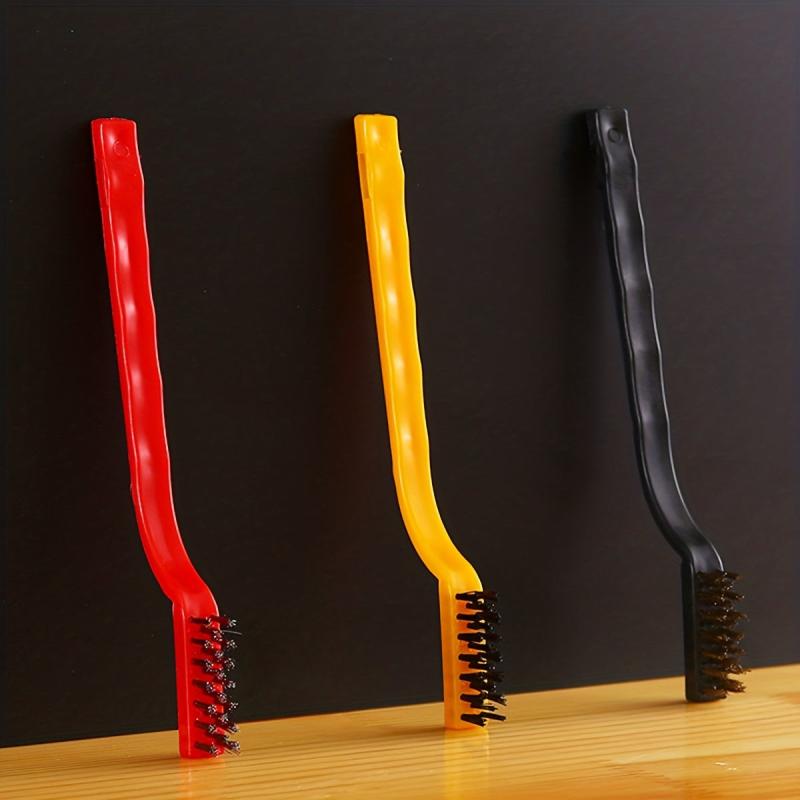 3pcs Stainless Steel Brass Nylon Household Cleaning Brushes