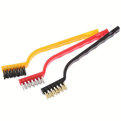 3pcs Stainless Steel Brass Nylon Household Cleaning Brushes
