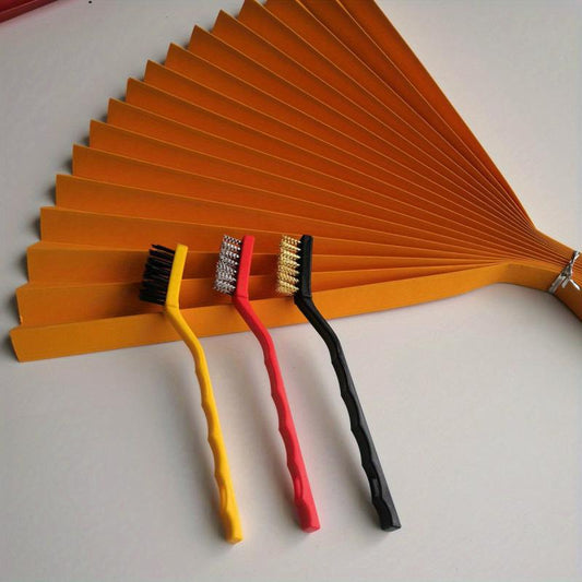 3pcs Stainless Steel Brass Nylon Household Cleaning Brushes