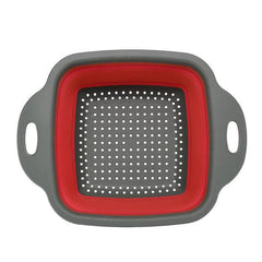 Foldable Silicone Drain Basket, Retractable Food Strainer