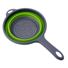 Foldable Silicone Drain Basket, Retractable Food Strainer