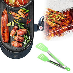 9 Inch Stainless Steel Food Clip for Outdoor Cooking and Camping
