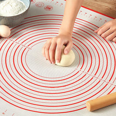 Silicone Kneading Pad Non-stick High/Low Temp Resistance Clear Scale Easy Clean