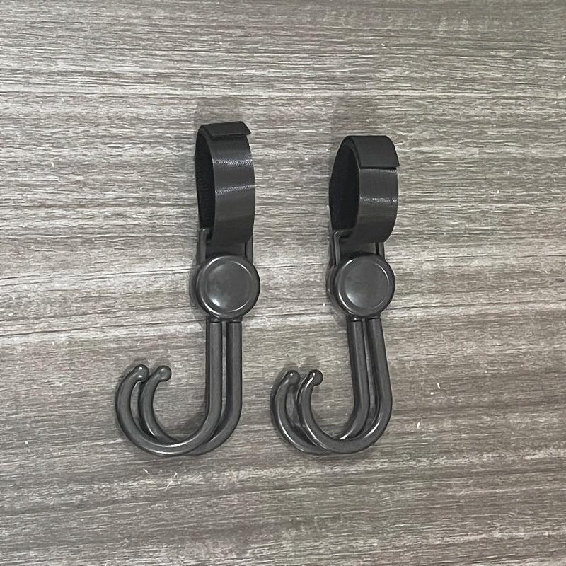 2pcs Adjustable Shopping Hook Clip Outdoor Storage Hanging Solution