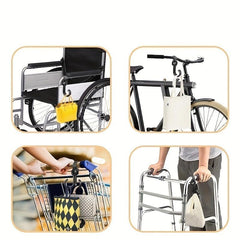 2pcs Adjustable Shopping Hook Clip Outdoor Storage Hanging Solution
