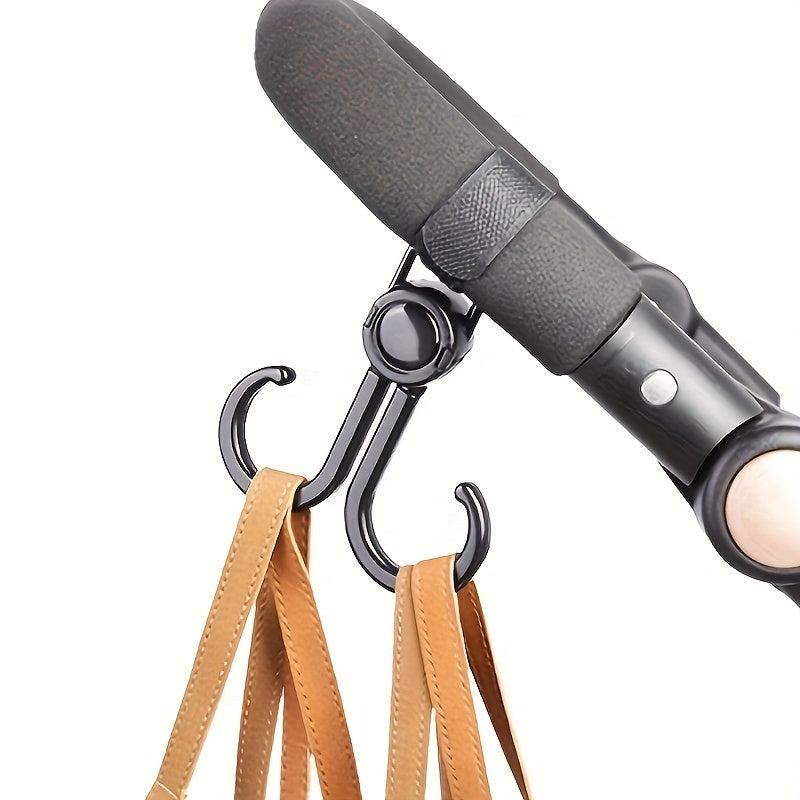 2pcs Adjustable Shopping Hook Clip Outdoor Storage Hanging Solution