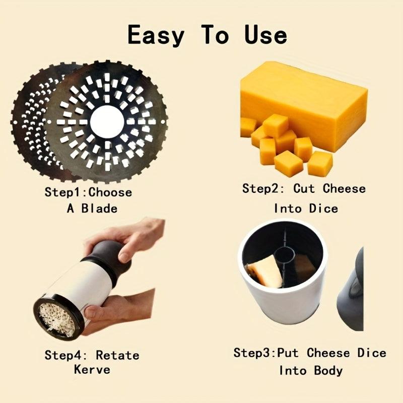 Stainless Steel Cheese Grater Multifunction Manual Ginger Shredder