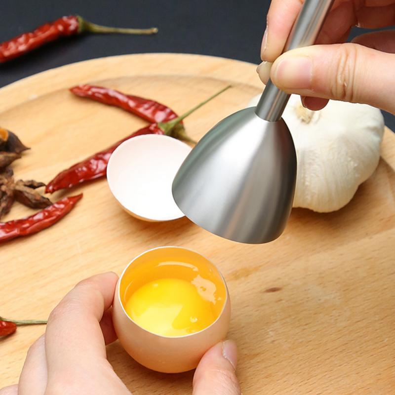 Stainless Steel Egg Topper Shell Cutter Opener Kitchen Gadget