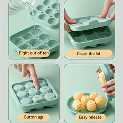 Silicone Rose Mold for Ice Cream and Cocktails