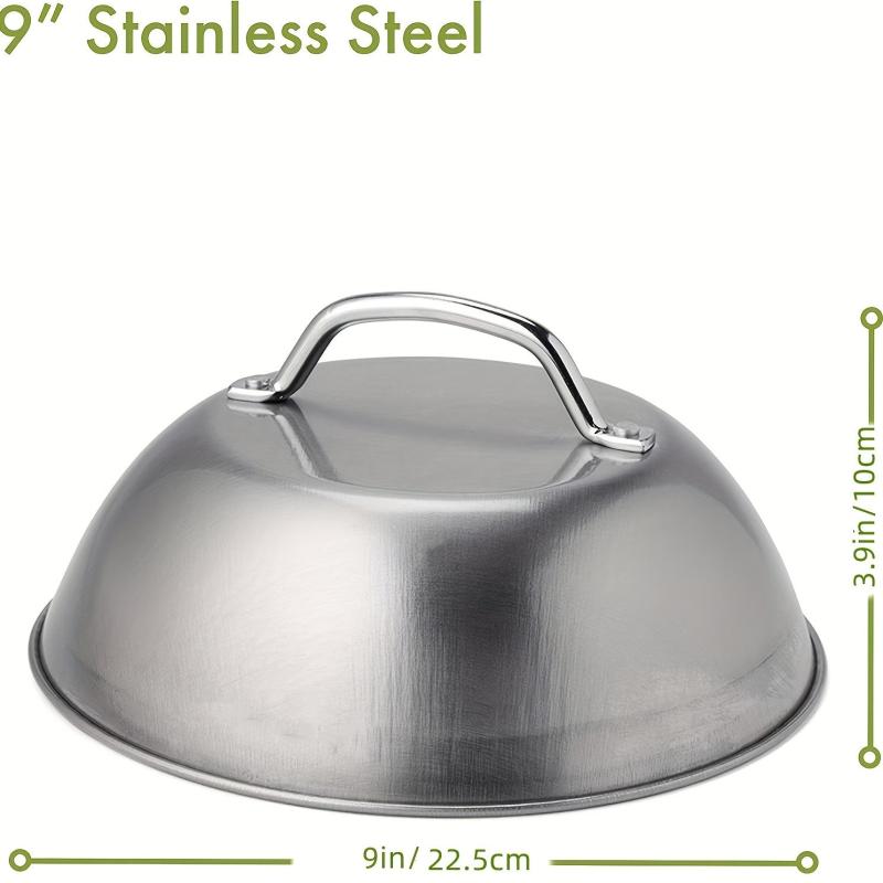 9-Inch Stainless Steel Melting Dome for Outdoor BBQ