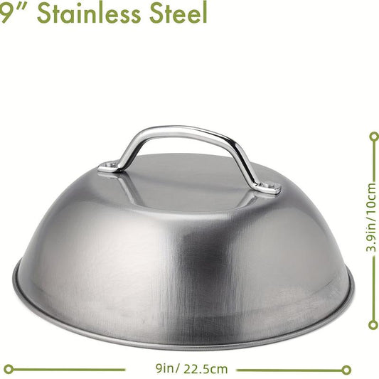 9-Inch Stainless Steel Melting Dome for Outdoor BBQ