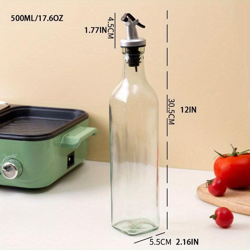 Lead Glass Square Seasoning Bottle Leak-proof Kitchen Pot
