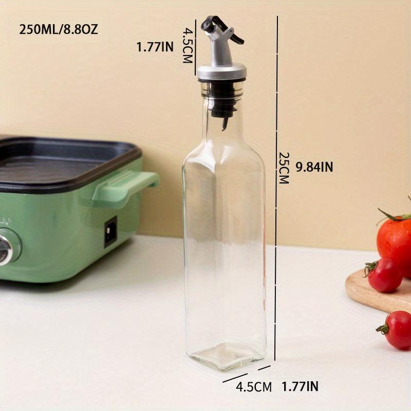 Lead Glass Square Seasoning Bottle Leak-proof Kitchen Pot