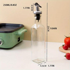 Lead Glass Square Seasoning Bottle Leak-proof Kitchen Pot