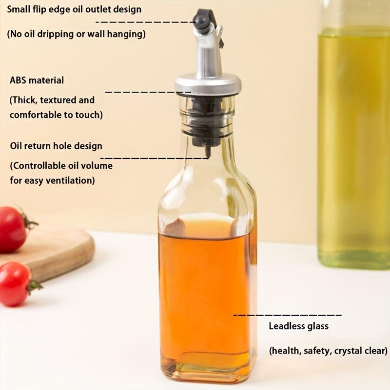 Lead Glass Square Seasoning Bottle Leak-proof Kitchen Pot