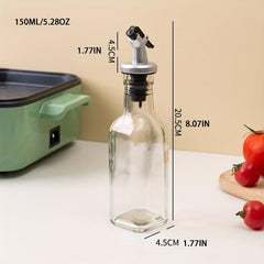 Lead Glass Square Seasoning Bottle Leak-proof Kitchen Pot