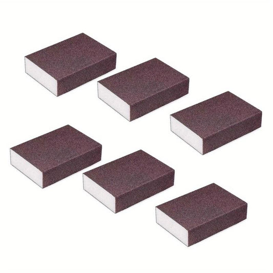 6pcs Cleaning Sponge Brown Scouring Pad Reusable Dish Sponge