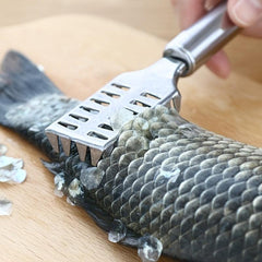1pc Stainless Steel Fish Scale Remover Peeler Cleaner Brush