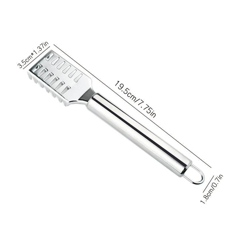 1pc Stainless Steel Fish Scale Remover Peeler Cleaner Brush