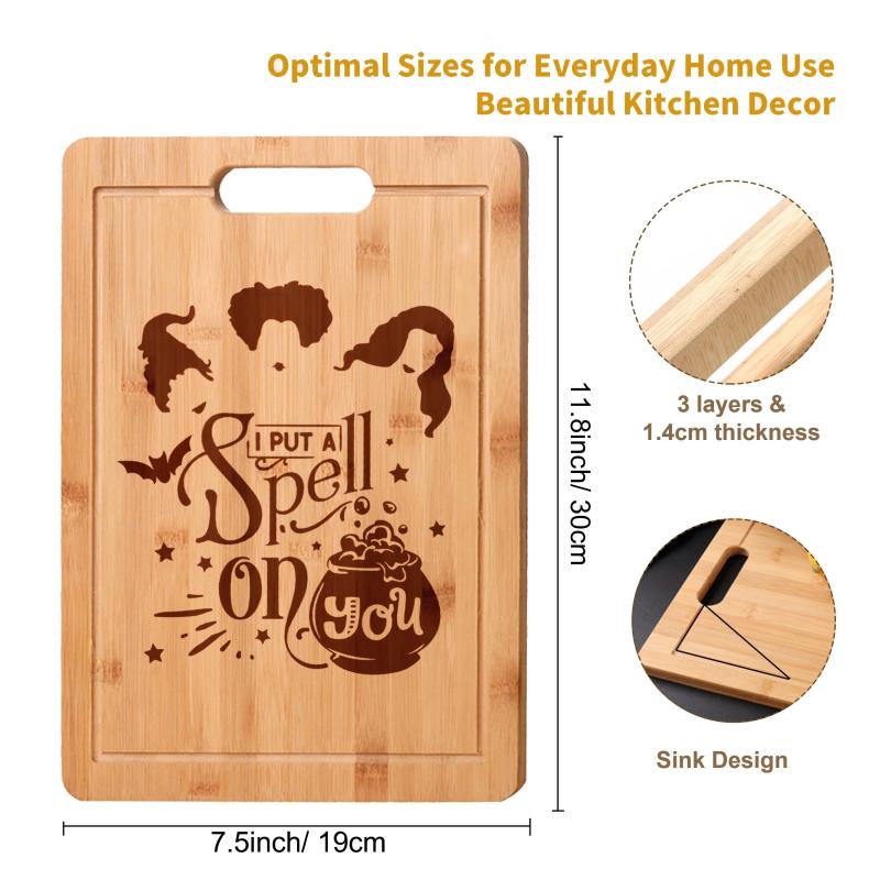 Bamboo Cutting Board Wooden Chopping Board Food Serving Tray
