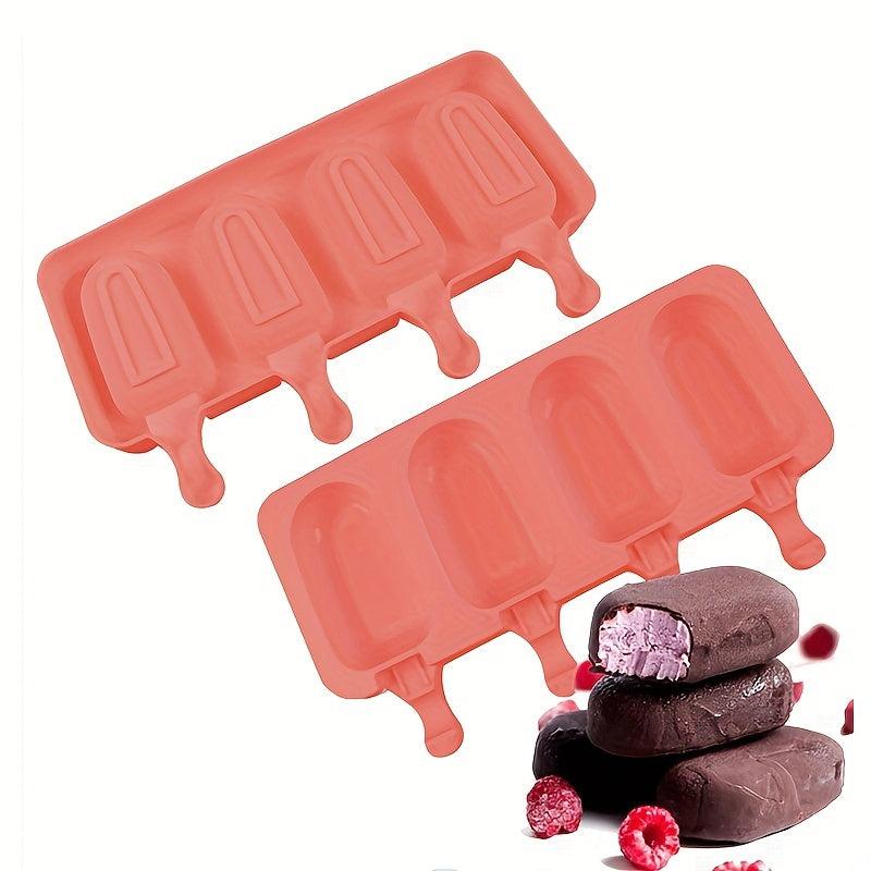 Silicone Popsicle Molds Set of 4 for Summer Fun
