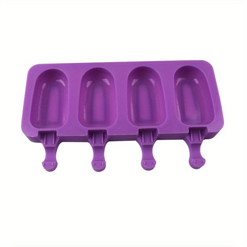 Silicone Popsicle Molds Set of 4 for Summer Fun