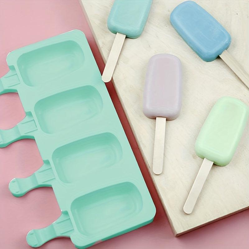 Silicone Popsicle Molds Set of 4 for Summer Fun