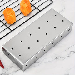 Stainless Steel Smoker Box for Gas and Charcoal Grills