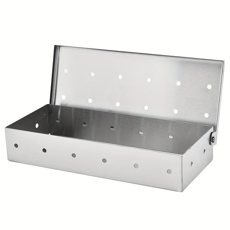 Stainless Steel Smoker Box for Gas and Charcoal Grills