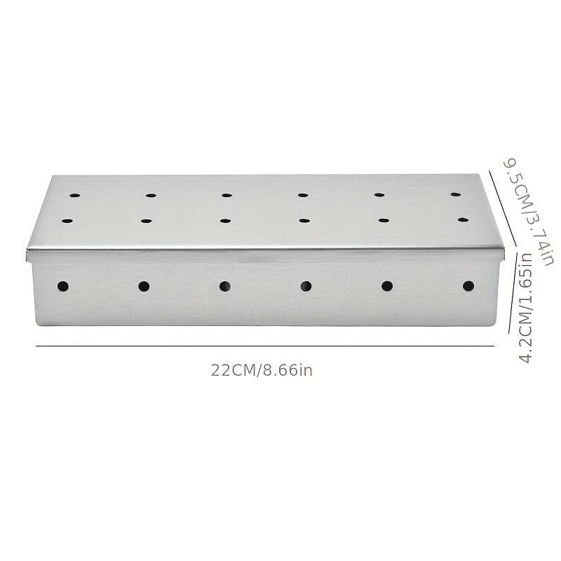 Stainless Steel Smoker Box for Gas and Charcoal Grills