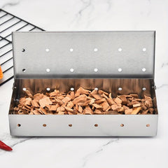 Stainless Steel Smoker Box for Gas and Charcoal Grills