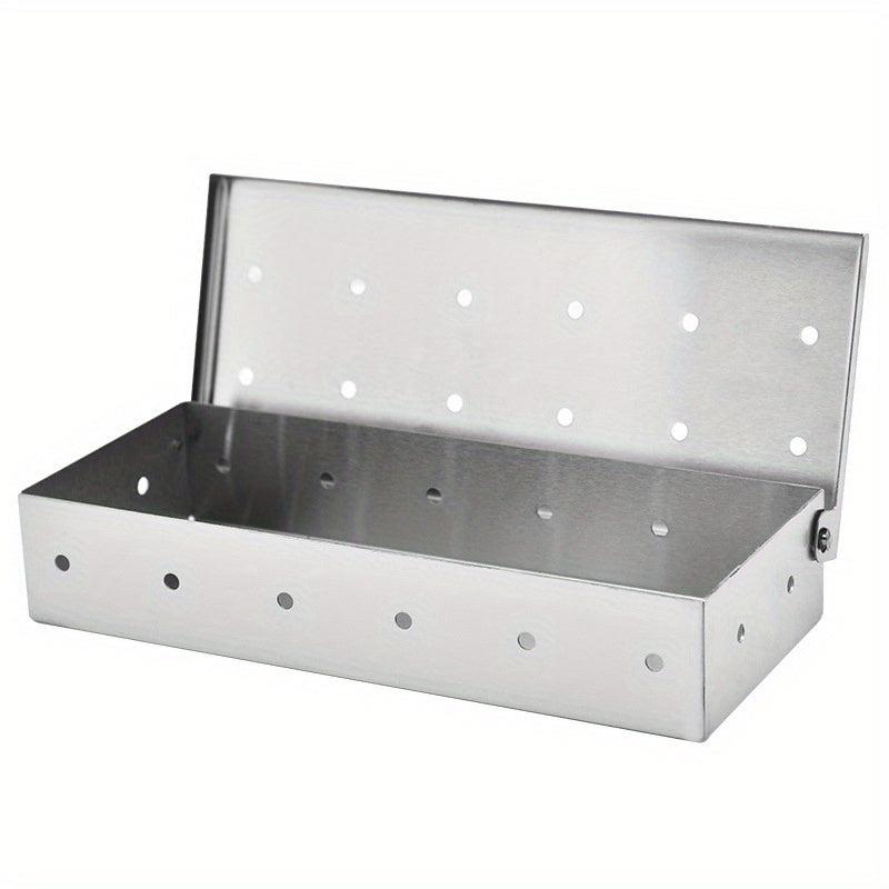 Stainless Steel Smoker Box for Gas and Charcoal Grills