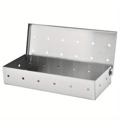 Stainless Steel Smoker Box for Gas and Charcoal Grills