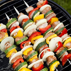 30pcs Stainless Steel BBQ Stick Set with Storage Barrel for Grilling