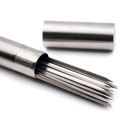 30pcs Stainless Steel BBQ Stick Set with Storage Barrel for Grilling