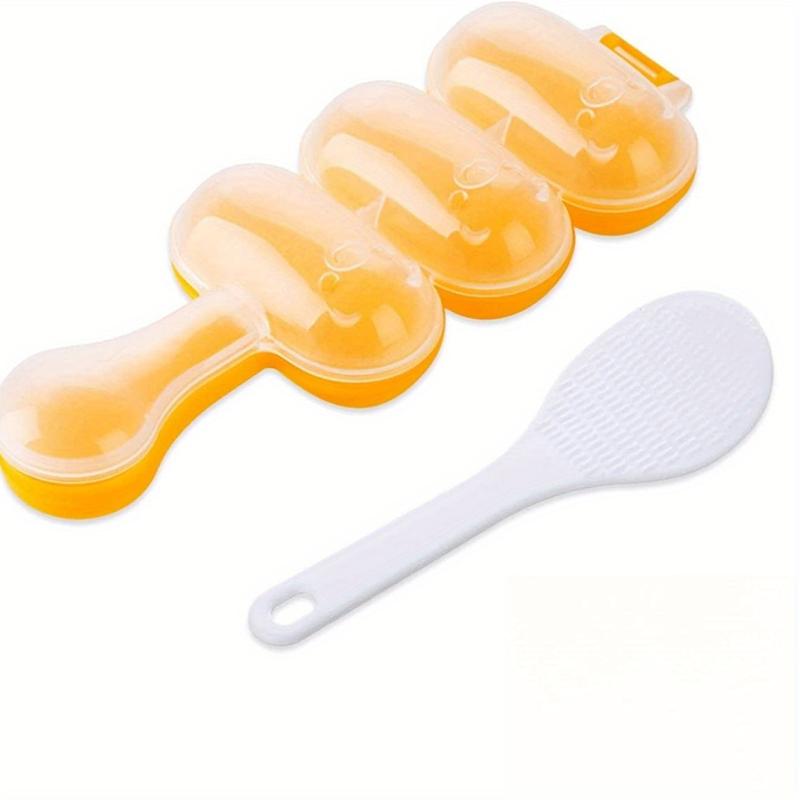 DIY Rice Ball Mold Set with Spatula - Large Ball Mold Kitchen Tool